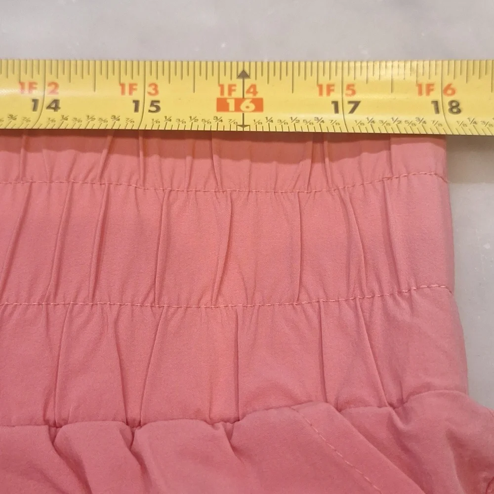 JoyLab Vibrant Coral High Waisted Athletic Shorts Sz XL Inseam 2
